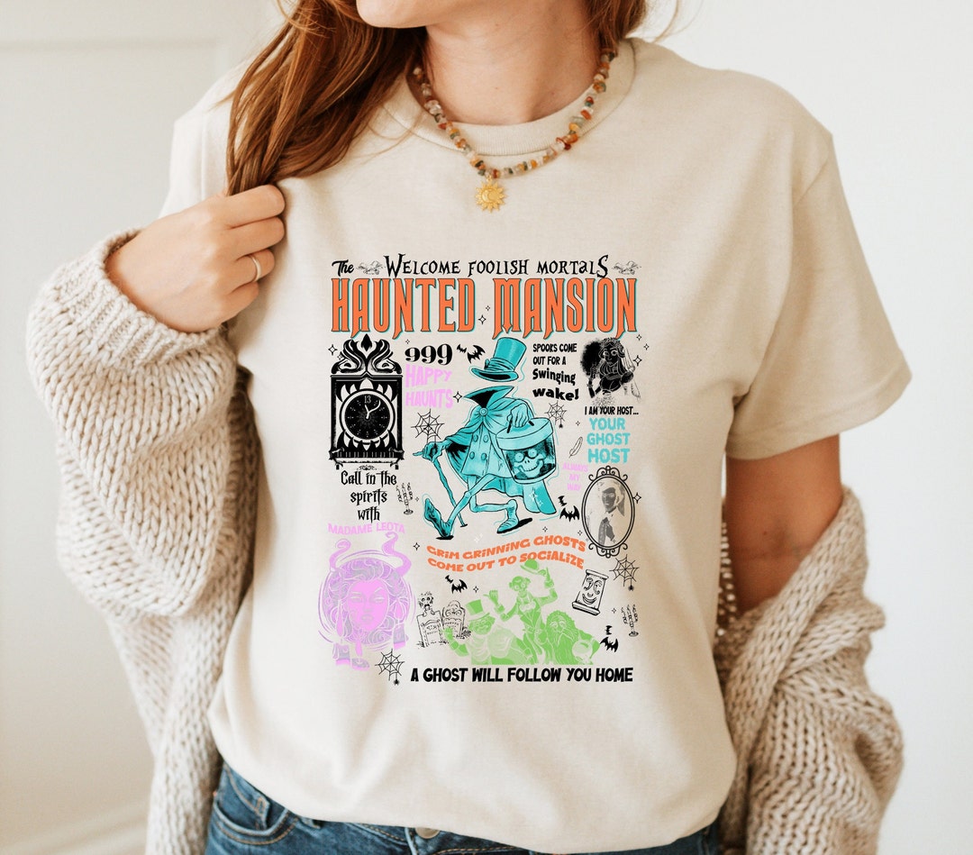 Disneyland the Haunted Mansion T-shirt, Hitchhiking Ghosts T-shirt ...