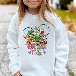 Personalized Toy Story Disney Trip Sweatshirt, Disney Trip 2026 Hoodie, Toy Story Family Matching Sweater, Toy Story Squad Sweatshirt Wit