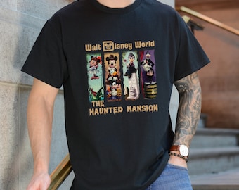 Haunted Mansion Mickey and Friends T-shirt, Cute Disney Halloween, Disney Halloween Magic Kingdom Shirt, Halloween Squad Shirt