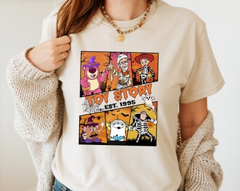 Toy Story Halloween T-shirt, Disney Halloween T-shirt, Disney Toy Story Characters Halloween T-shirt, Woody and Buzz Lightyear T-shirt