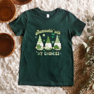 Shamrockin With My Gnomies T-shirt, St Patricks Day Gnomies T-shirt, Shamrockin T-shirt, Irish Gnomes T-shirt, Funny Gnomes St Patty T-shirt