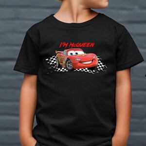 Disney Pixar Cars Matching Shirt, Lightning McQueen And Sally Couple Shirt, Cars Couple Shirt, McQueen And Sally Tee, Family Trip 2026 ブラック