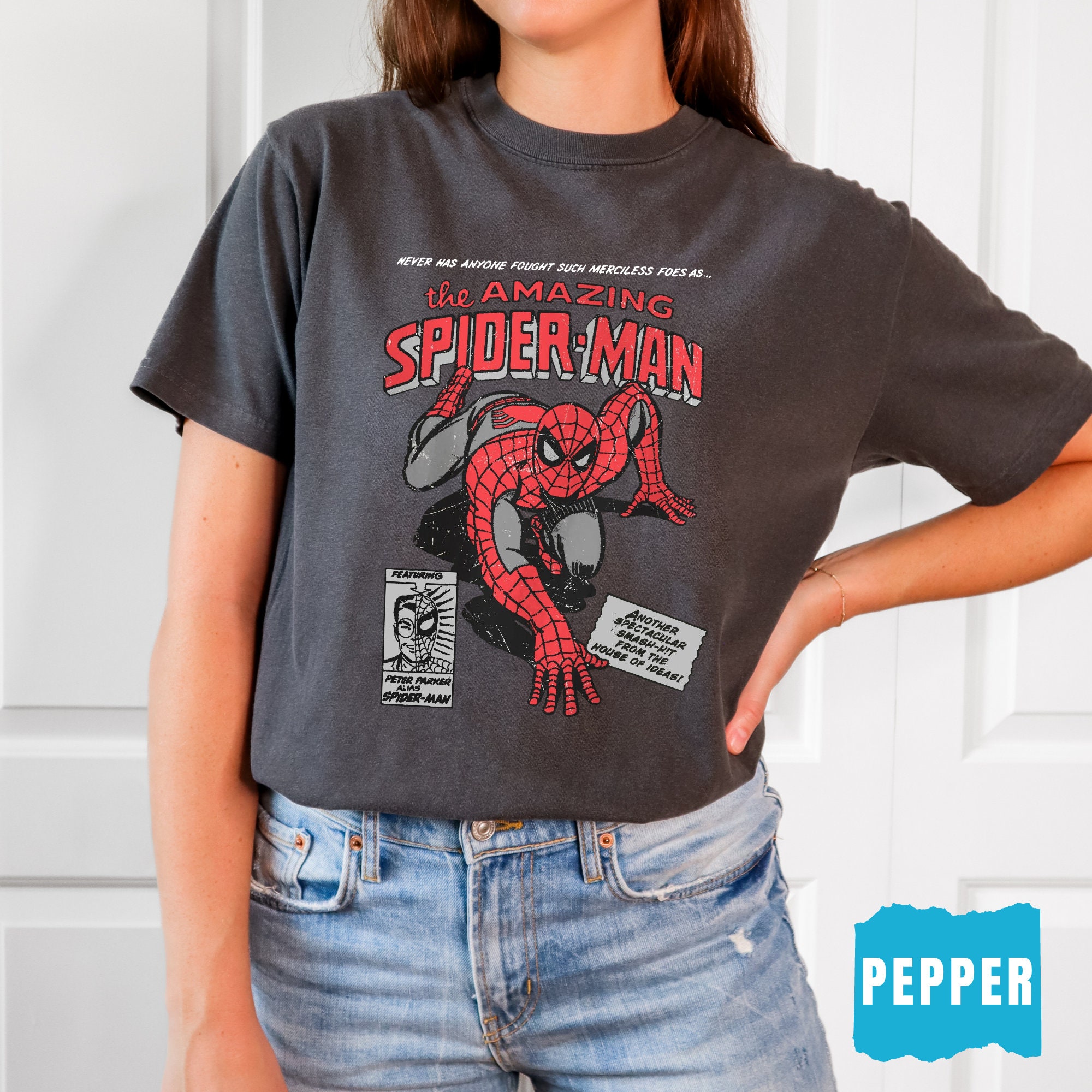 Maglietta Divertente Spider Man No Way Home &ndash; Regalo Ideale Per Fan, Nera, Taglia Unica