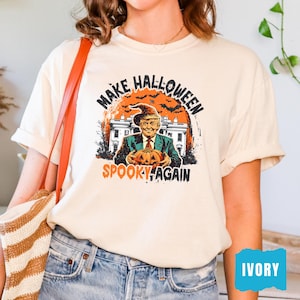 Comfort Colors® Trump Make Halloween Spooky Again Shirt, Trump Halloween Shirt, Funny Political Shirt, Trump Pumpkin Shirt, Halloween Shirt