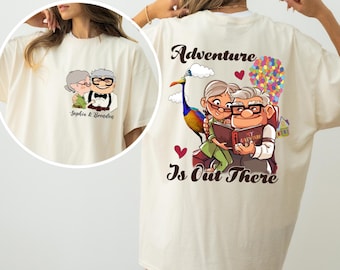 Carl and Ellie Matching Couple T-Shirt, Adventure Anniversary Gift