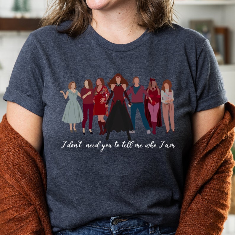 Scarlet Witch Shirt, Wanda Maximoff T-Shirt, Elizabeth Olsen shirt, Marvel Shirt, Wanda Vision T-Shirt, Homage T-Shirt, Gift for Her image 5