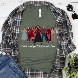 Scarlet Witch Shirt, Wanda Maximoff T-Shirt, Elizabeth Olsen shirt, Marvel Shirt, Wanda Vision T-Shirt, Homage T-Shirt, Gift for Her image 4