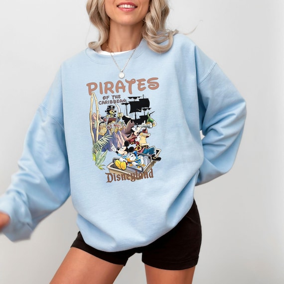 Disney Pirates of the Caribbean Sweatshirt, Mickey and Friends