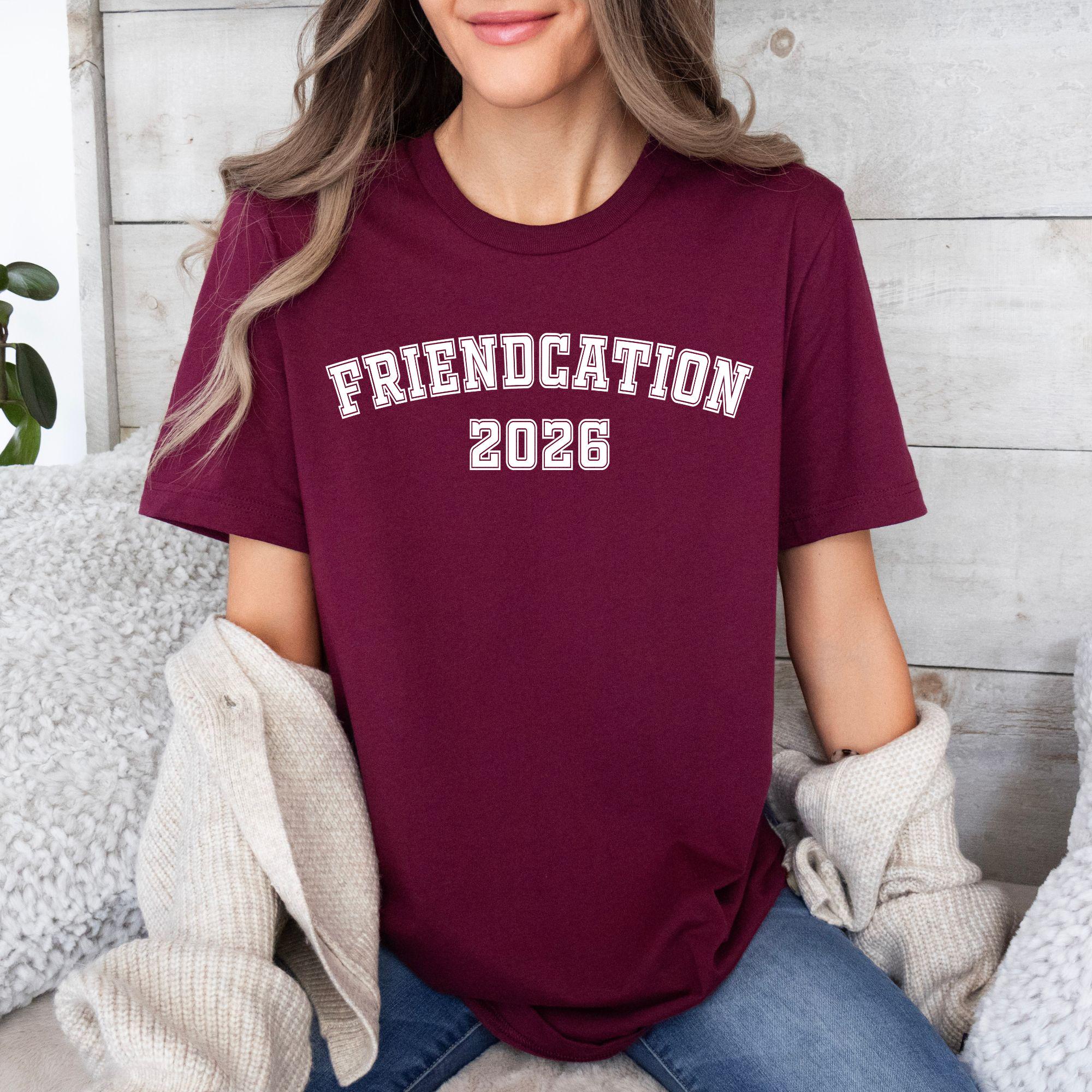 Friendcation 2026 T-shirt: Girls Trip Vacation Tee - Etsy