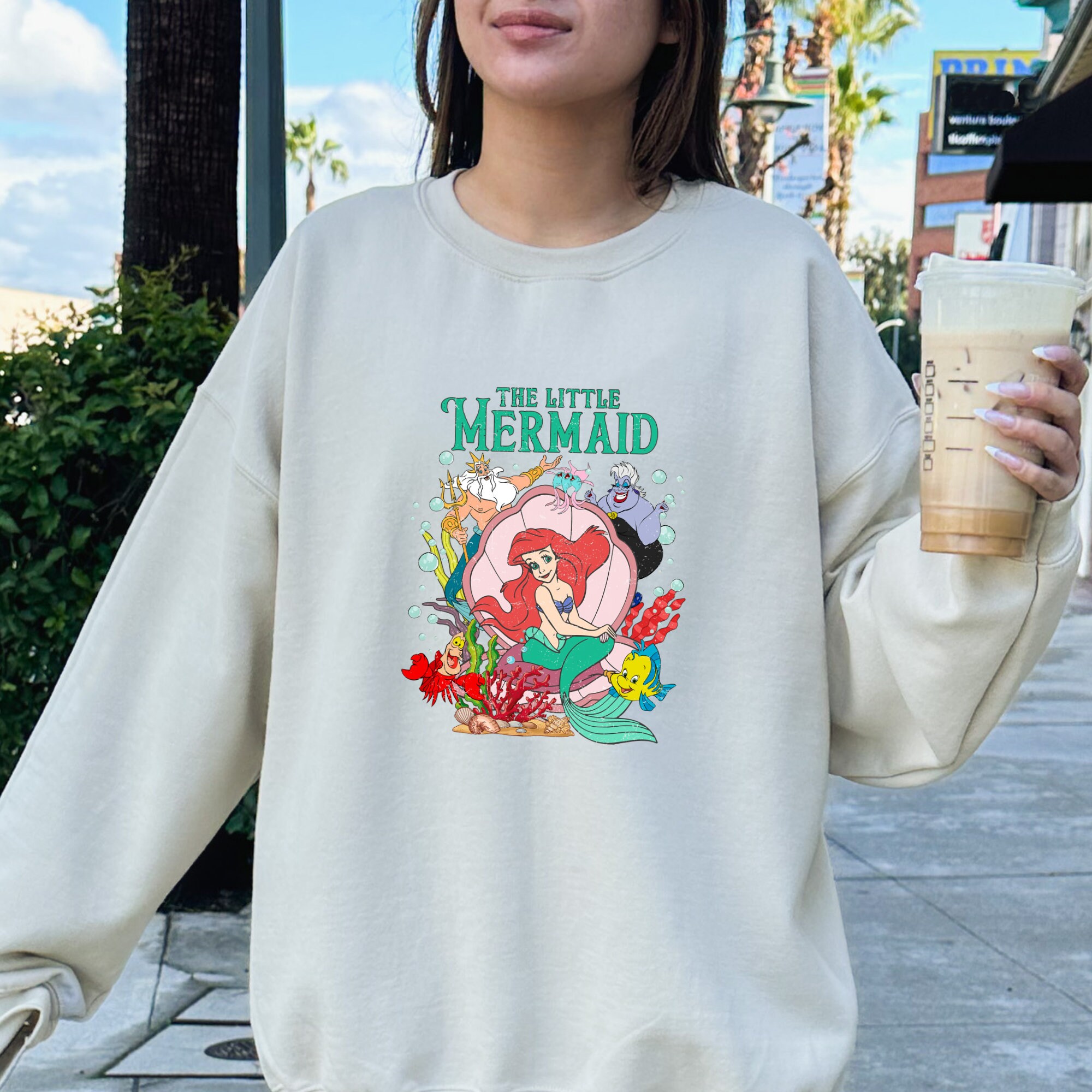 The Little Mermaid Sweatshirt Disney Hoodie Women s Little Mermaid Ariel Sweatshirt Ariel Mermaid Hoodie Disney Ariel Sweatshirt Etsy