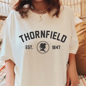 Thornfield, Thornfield Jane Eyre Charlotte Bronte Shirt, Book Lover Tee, Classic Literature Fan, Reading Shirt, Bookworm or Book Nerd