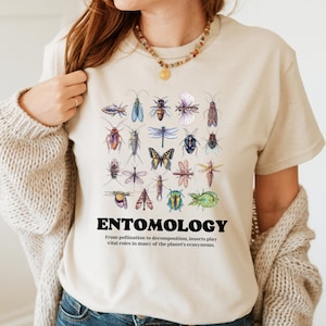 Entomology T-shirt, Bug Lover T-shirt, Entomologist T-shirt, Insect T-shirt, Botanical T-shirt, Entomology Gift, Bug Lover Gift, Bug Tee