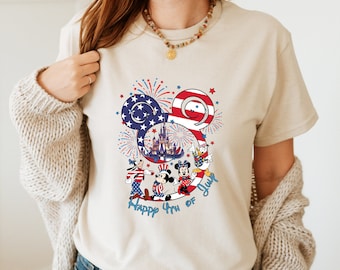 Mickey and Friends Disney 4th of July T-shirt, Disney American Patriotic T-shirt, Disney Happy Independence Day 2026 T-shirt, Fourth of July