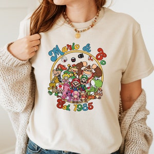Super Mario Co. 1985 Tshirt, Return To Mario & Co Shirt, Mario Family Shirt, Cute Super Mario Tee, Mario Trip Shirt, Princess Peach Shirt