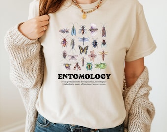Entomology T-Shirt: Botanical Insect Graphic Tee