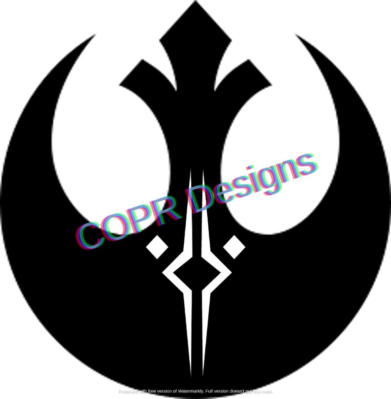 Ahsoka Tano and Rebel Symbol SVG File. File Perfect for Etsy