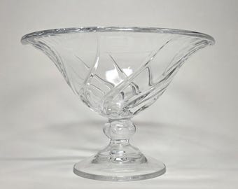 J.G. Durand "Clerval" Crystal Pedestal Bowl