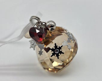 Swarovski Crystal Golden Shadow Bell Ornament