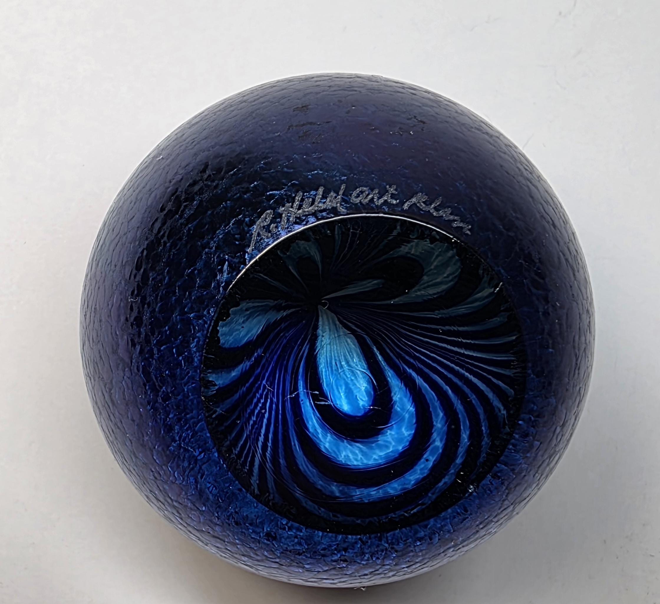 Signed Robert Held Art Glass Sphere - Etsy Canada