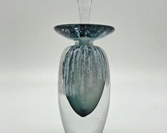 Signed Art Glass Perfume/Fragrance Bottle