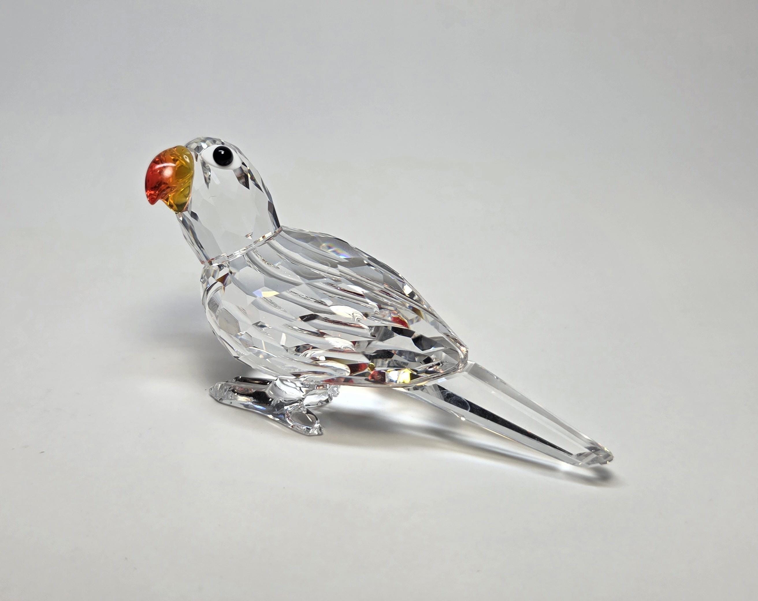 Swarovski Crystal Figurine Bird Parrots - Etsy