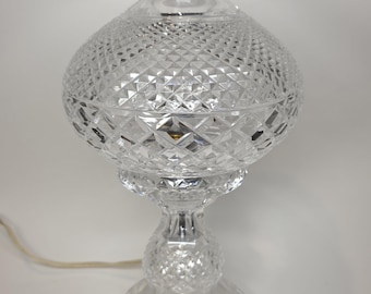 Signed Waterford Inishmaan Hurricane Table Lamp