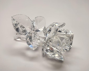 Swarovski Crystal Rose Flower