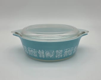 Pyrex Amish Butterprint 1 PT Covered Casserole Dish