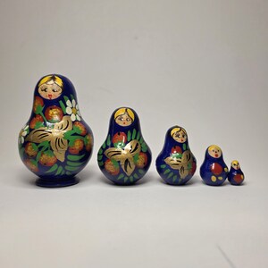 Mini Russian Wood Nesting Dolls