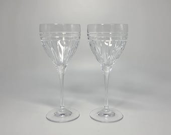 Pair (2) of Reed & Barton Crystal "Tempo" Goblets