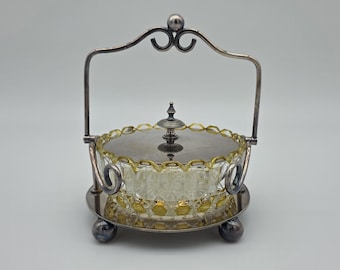 Victorian Era Silver-Plated Jam Pot