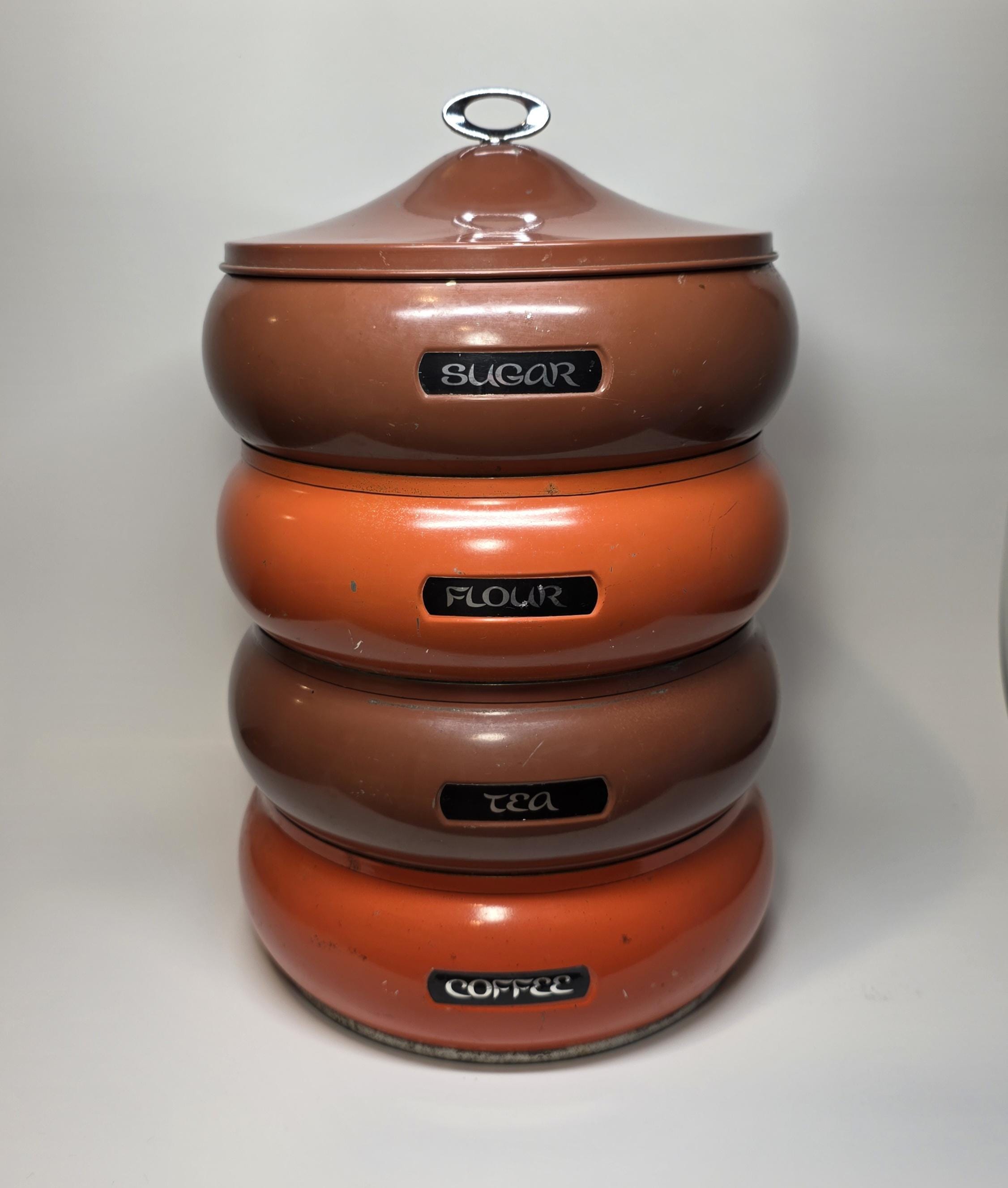 Lincoln Beauty ware ヴィンテージ　ラック　USA Vintage 1950's Lincoln Beautyware Chrome Canister Set MCM | eBay