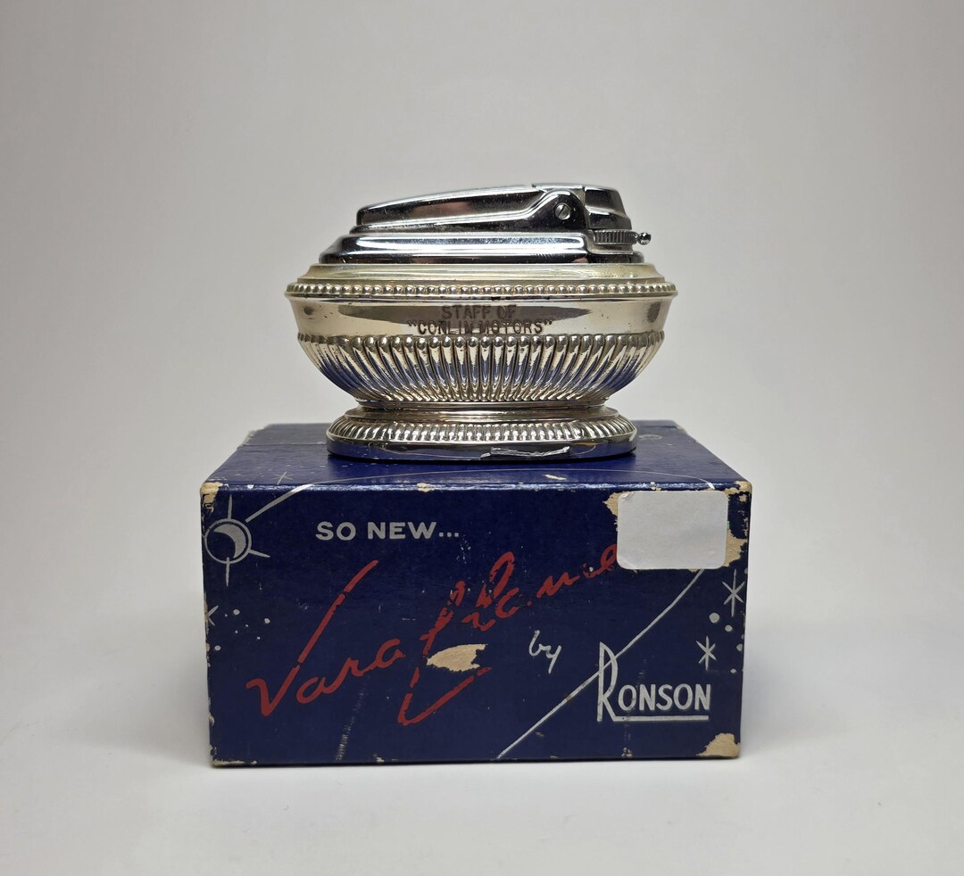Ronson Queen Anne Table Lighter With Original Box - Etsy