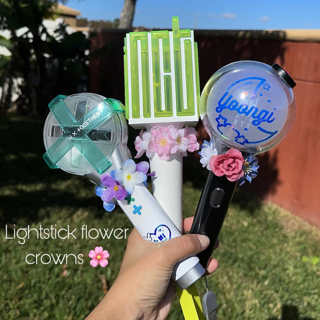 Kpop Lightstick ANY GROUP Flower Crown Etsy