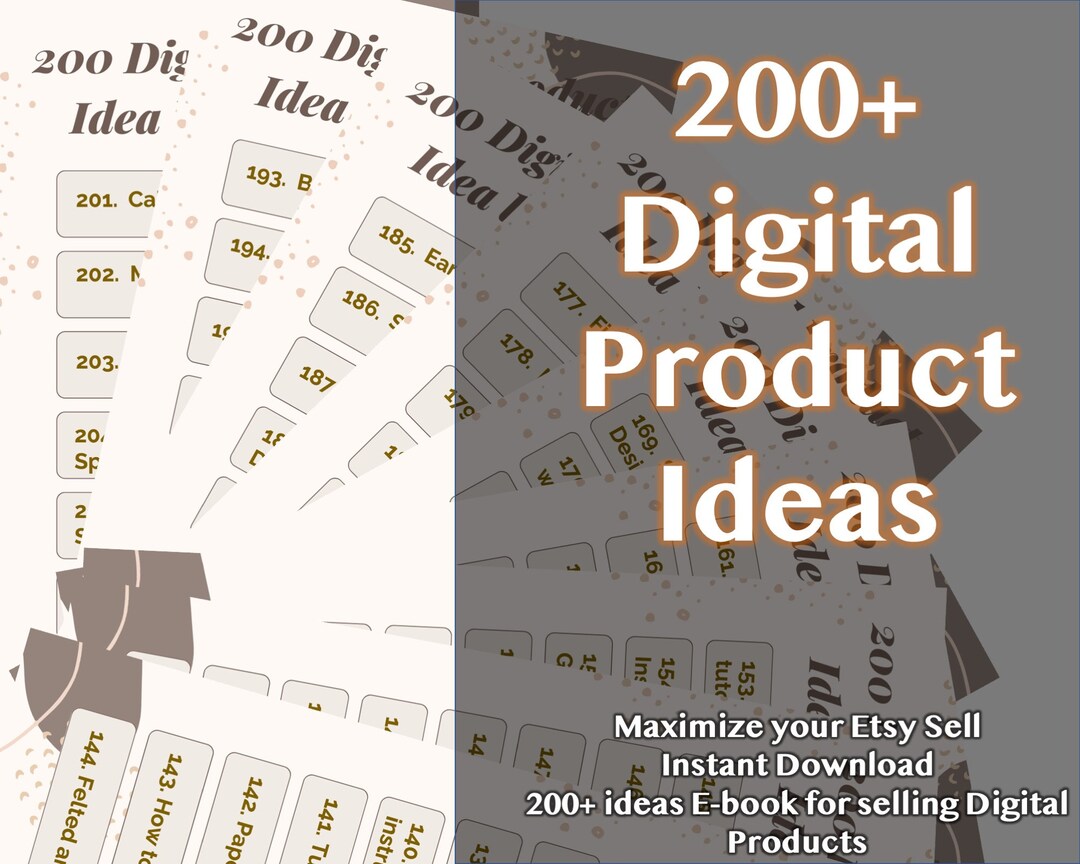 200 Digital Product Ideas to Sell on Etsy 200 Digital Product Ideas ...
