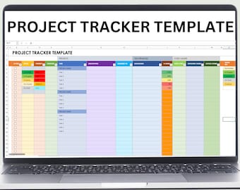 Project Tracker Excel Template: Customizable Project Management (Digital Download)
