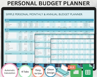 Budget Planner template google sheets budget template reddit budget planner book Monthly budget annual budget excel spreadsheet easy budget