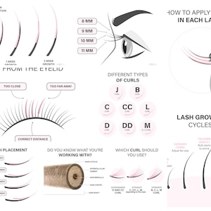 Lash graphic bundle of 10 pictures. Eyelash illustrations 10 JPG files. Not editable. Graphic design lash photos.
