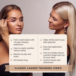 Detailed classic online lash training video! Eyelash extension training course. Video in ENGLISH! 16 years of industry experience