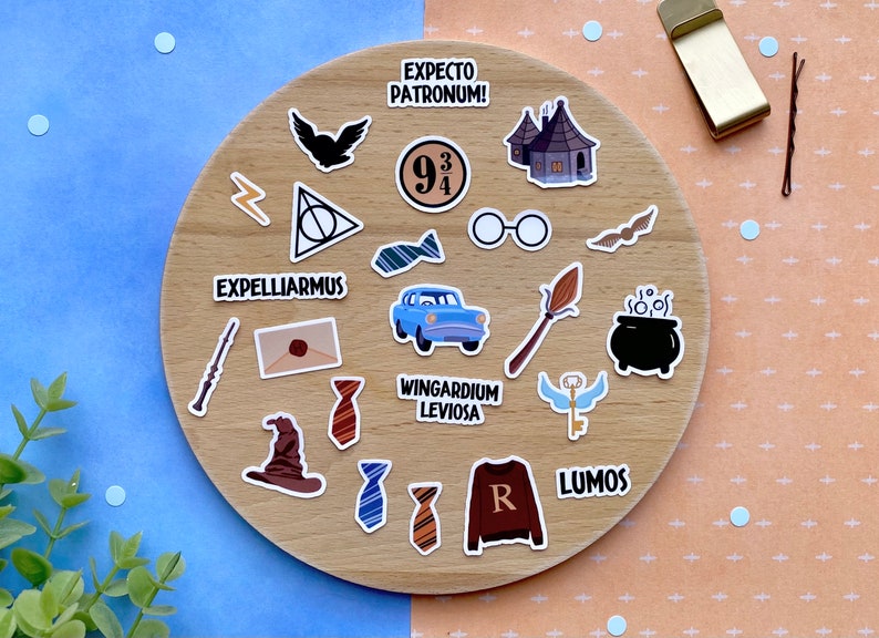 Harry Potter Sticker Set Small Waterproof Stickers Potter Fan Art Spell