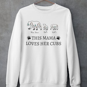 This Mama Loves Her Cubs Shirts Custom Mother's Day Shirt Custom Bear Mom Baby Shirt Motherhood Shirt Gift Mother's Day Gift image 3