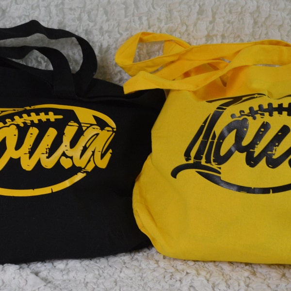 Iowa Football Cotton Tote Bag