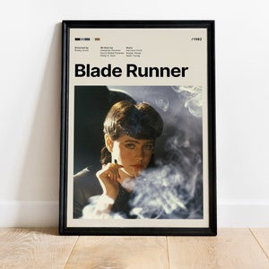 Bladerunner Poster, Bladerunner, Blade Runner Poster, Framed, Digital Poster, Canvas For Living Room Home Decor