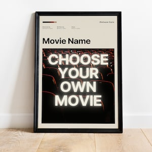 Custom Movie Poster: Personalized Film Wall Art