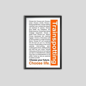 トレインスポッティング Choose Life テキストプリント Tシャツ XL