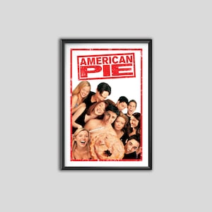 American Pie Poster, Canvas Wall Art, Wall Decor, Canvas Print, Room Decor, Home Decor, Movie Poster for Gift
