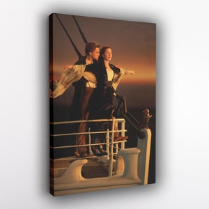 Titanic Movie Poster: Framed or Stretched Canvas Wall Art