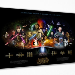 Star Wars Movie Poster -  Canvas Wall Art
