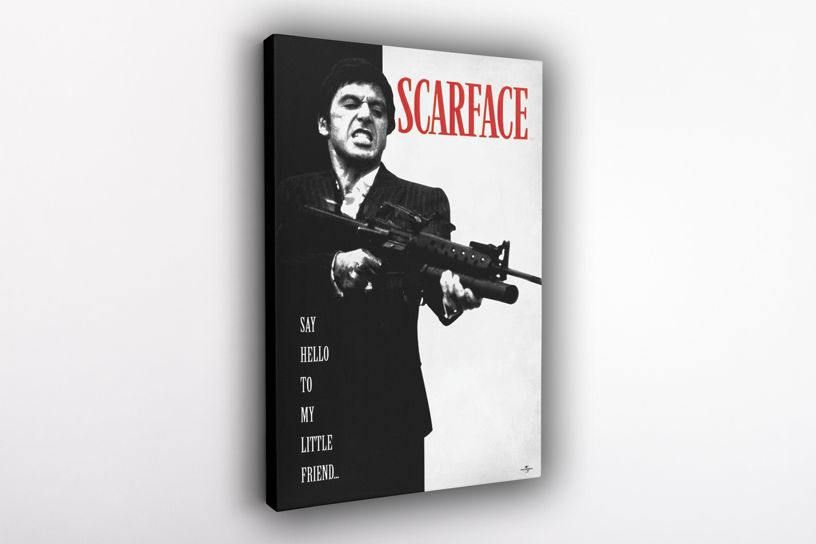 Scarface Movie Poster: Al Pacino, Vintage Gangster Film Art
