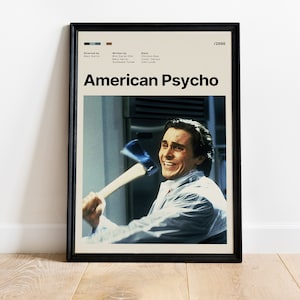 American Psycho Poster: Framed or Stretched Canvas